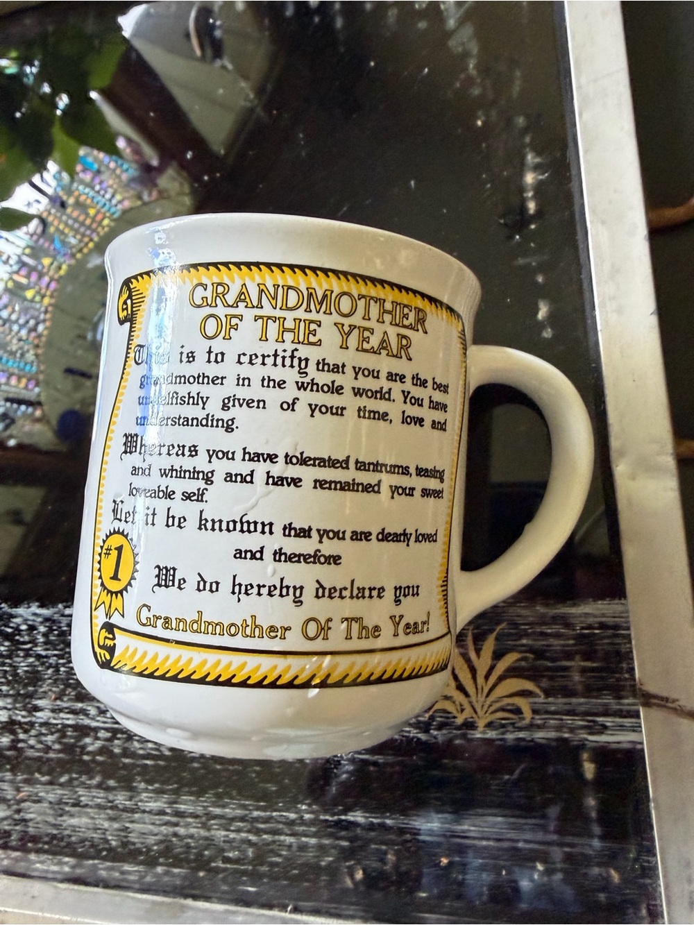 80's "Grandmother of the year" mug